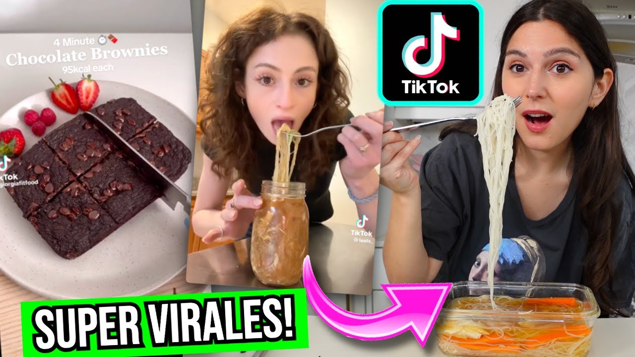 PROBE Recetas MILLONARIAS SALUDABLES de TIKTOK! Son ricas?? - Caro Trippar