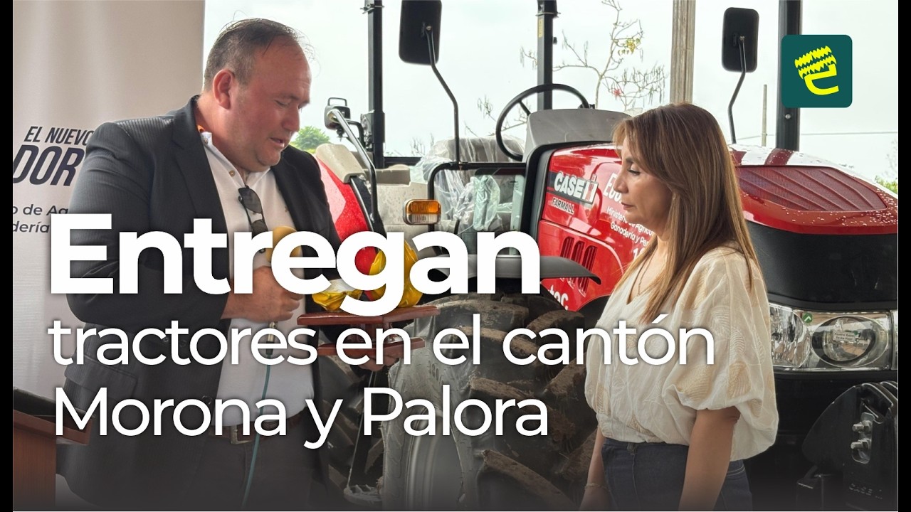 Ministerio de Agricultura entregó tractores en el cantón Morona y Palora