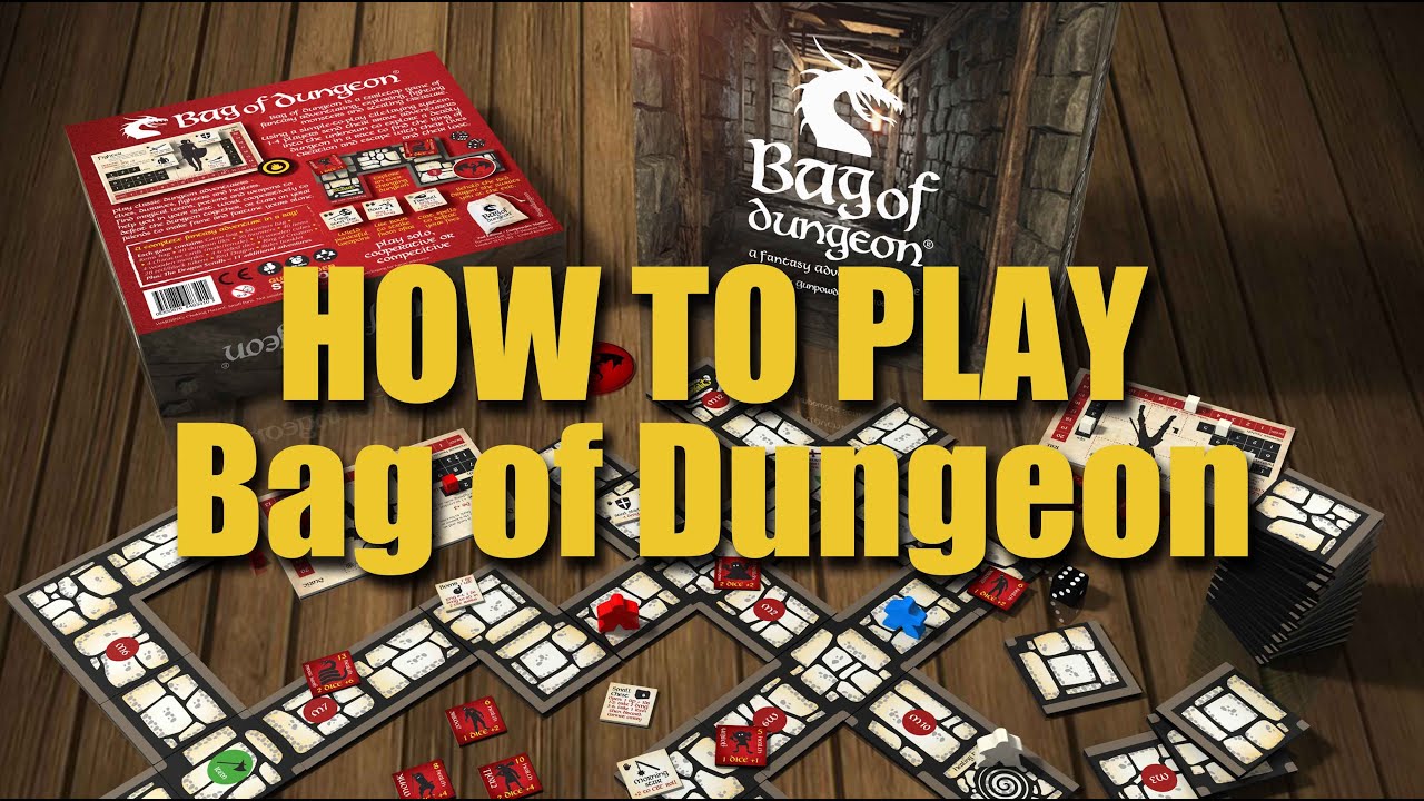 How to play Bag of Dungeon, the simple-to-play, dungeon crawler board game. Quick-start rules