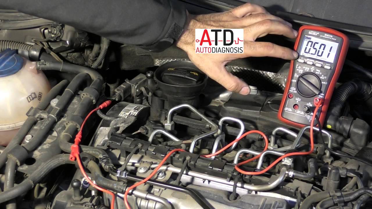 Comprobando el sensor de presión diferencial del FAP en VW.