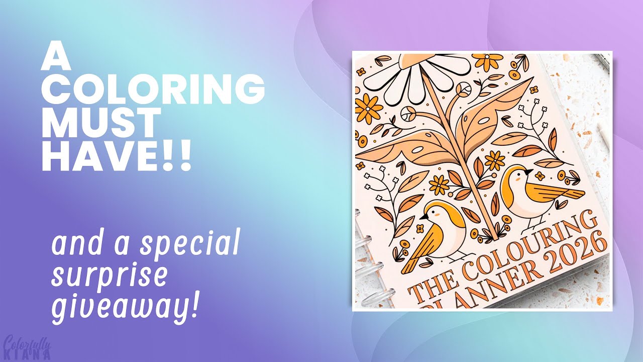 🎁 Coloring Planner Giveaway! | Road to 100 Subscribers with You 💖