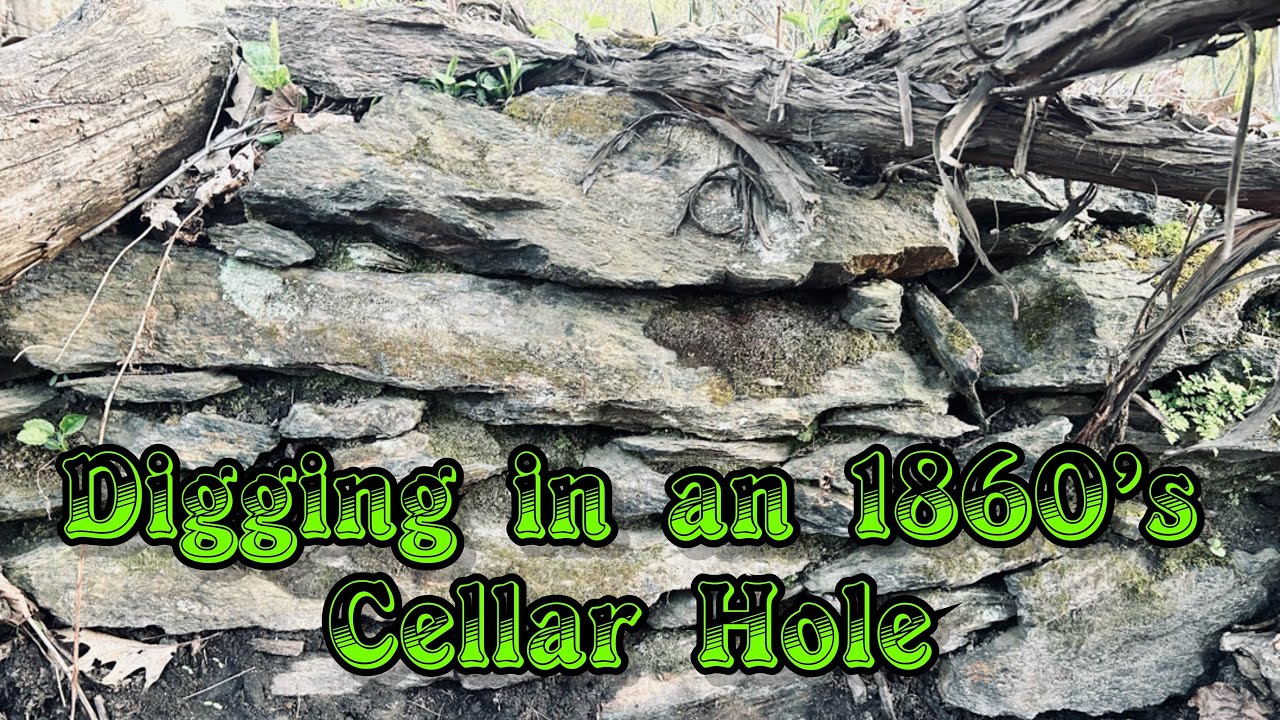 Searching for relics inside an 1860s Cellar Hole