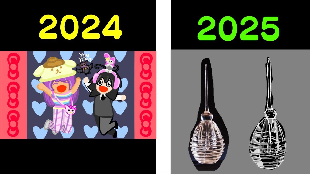 1 Year Worth of Art Tweets by DessertsRolls (CakeRollsPNGTuber)