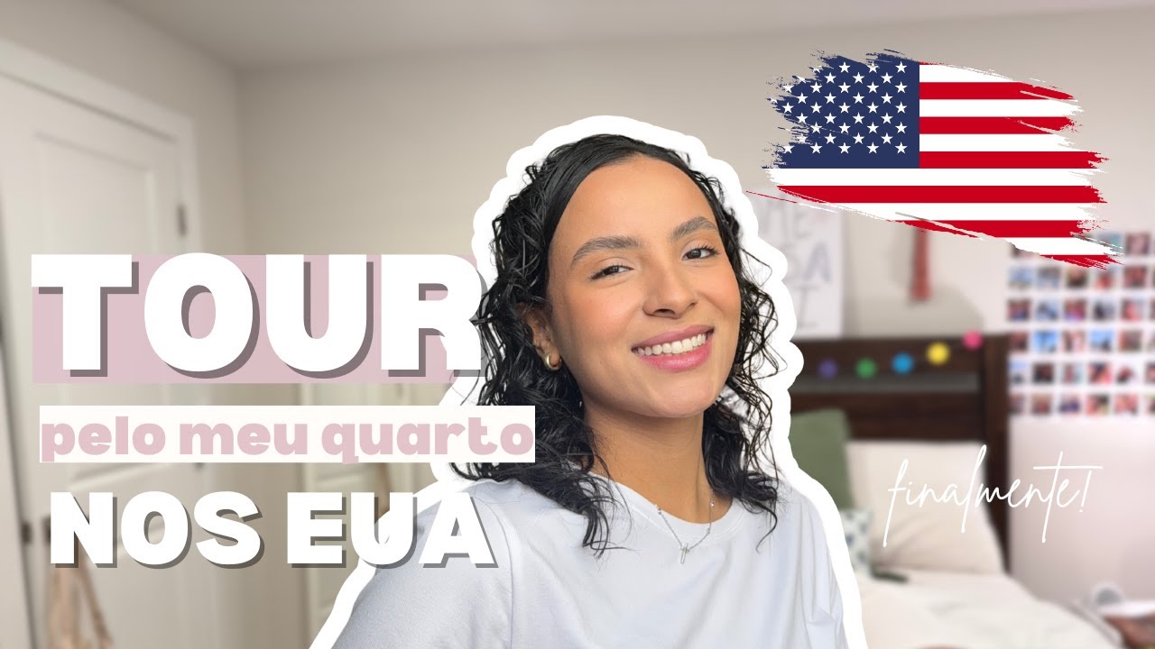 tour completo pelo meu quarto nos eua 🇺🇸 