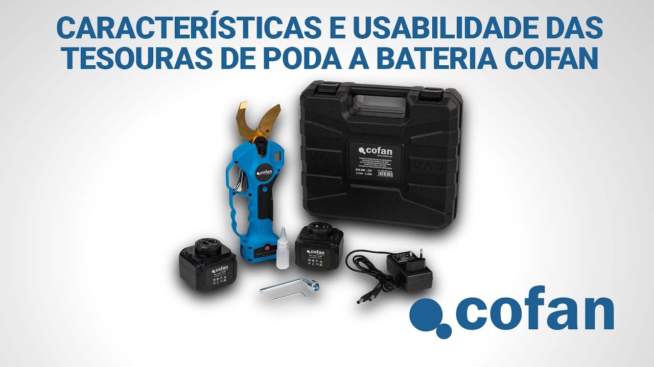 Como usar a Tesoura de Poda Elétrica Cofan