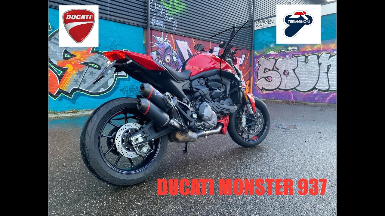 2021 Ducati Monster 937 Termignoni + Mivv decat cruise around on a chilly day.