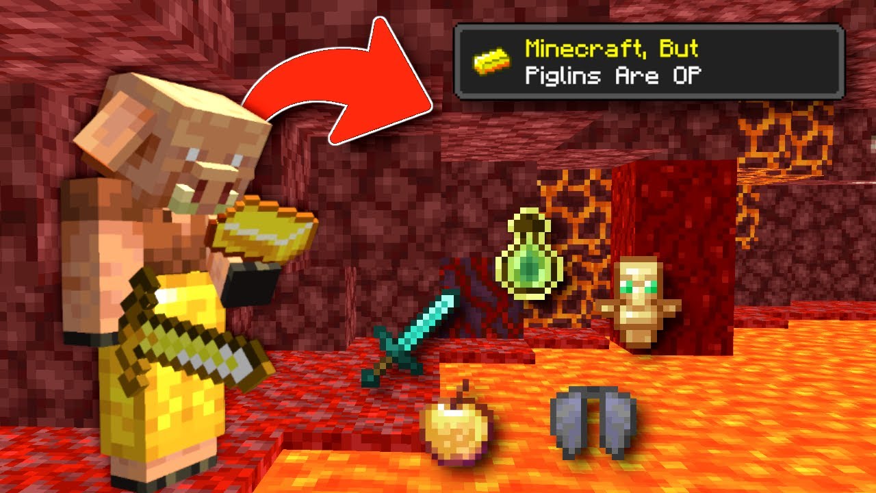 Minecraft, But Piglins Trade OP Items...