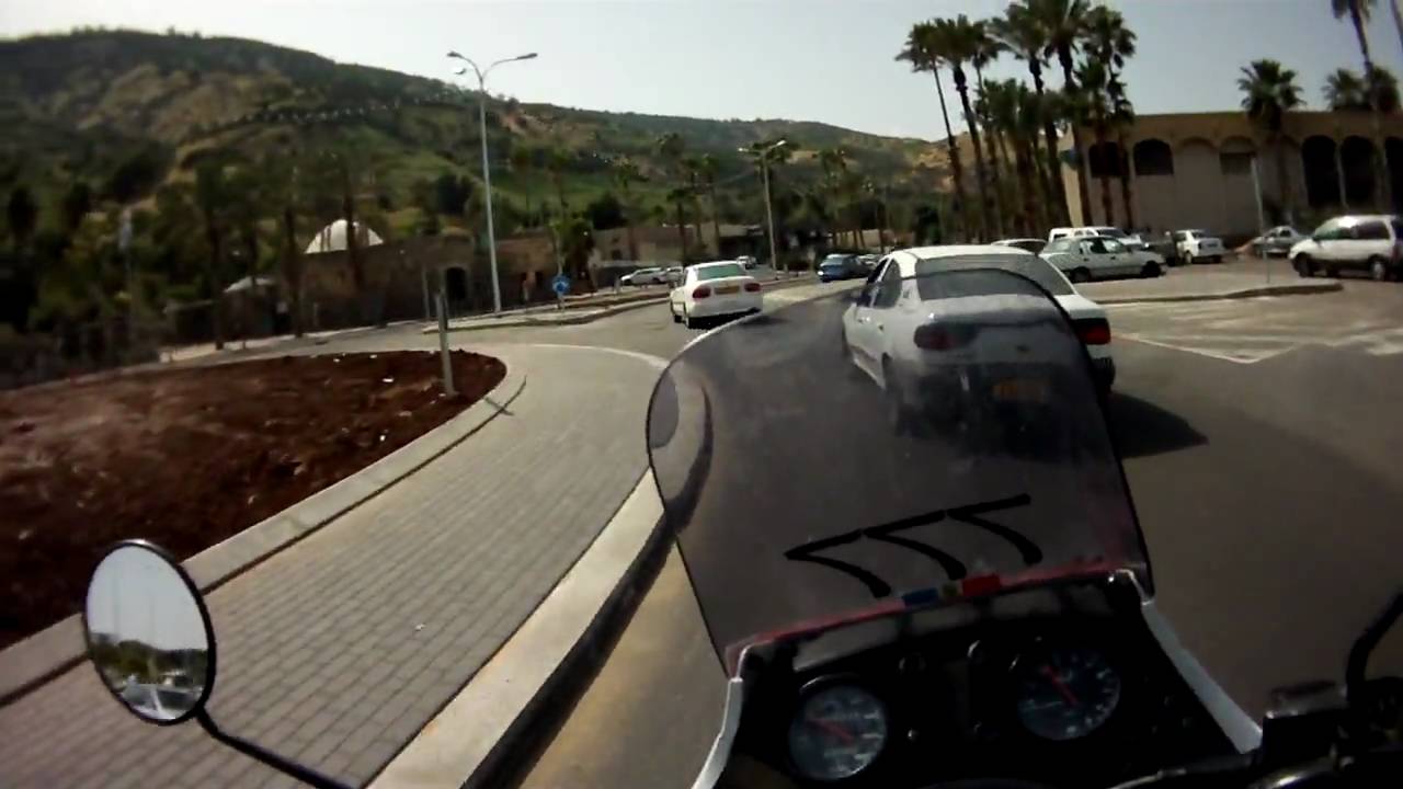 Driving into Tiberias