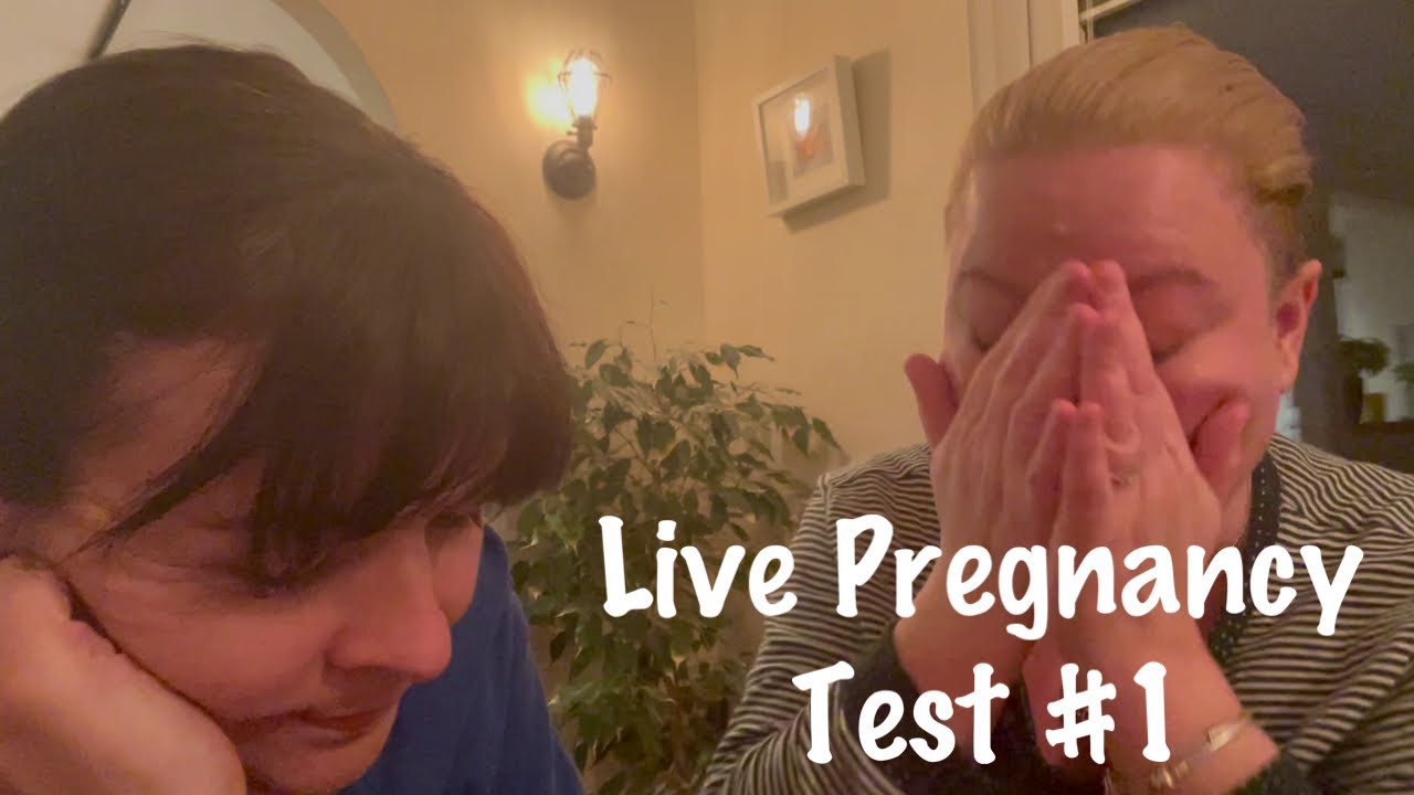 LIVE PREGNANCY TEST #1. 4DP5DT- IVF- LESBIAN TTC JOURNEY- UK