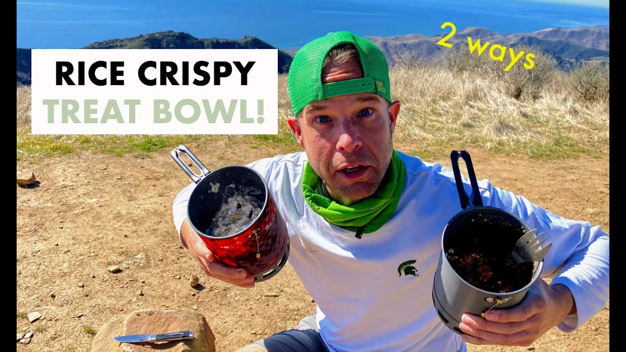 Rice Crispy Treat Bowl - 2 ways | Fast, Easy Backpacking Meals | Camping | Hiking