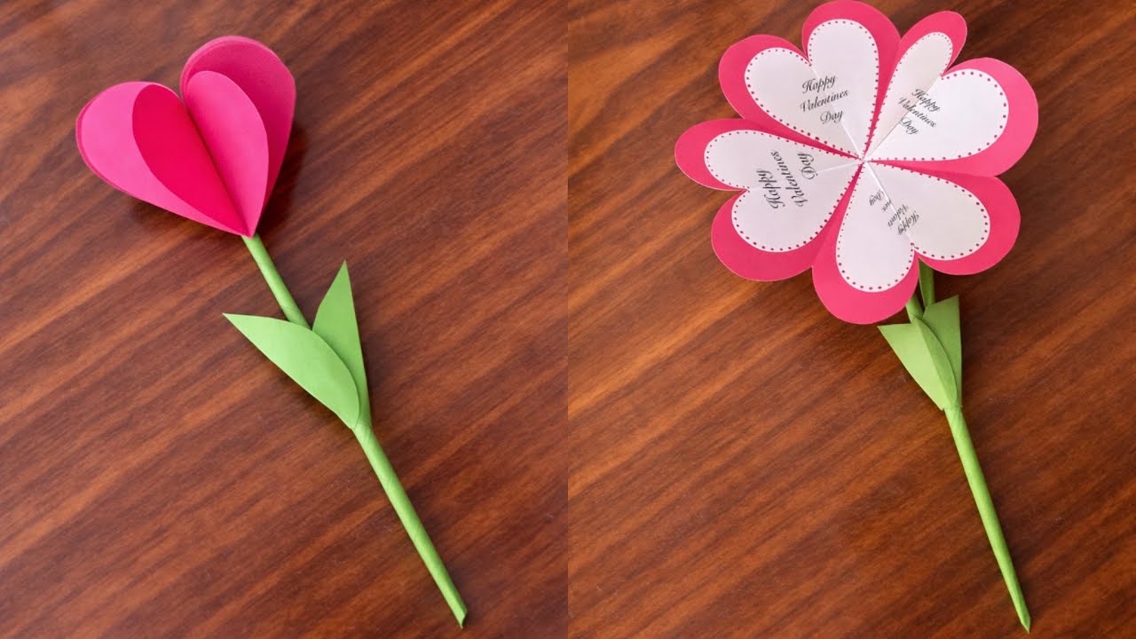 Easy and beautiful card for valentine’s day | beautiful handmade valentines day greeting card
