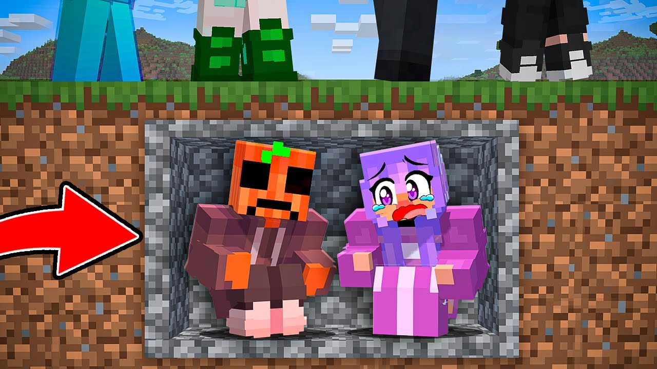 Atrapado BAJO TIERRA con MI AMIGA en Minecraft!