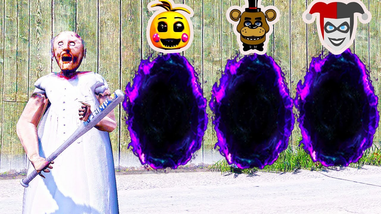 GRANNY Encontrou 3 PORTAIS Animatronics SECRETOS? | GTA V Five Nights at Freddy's