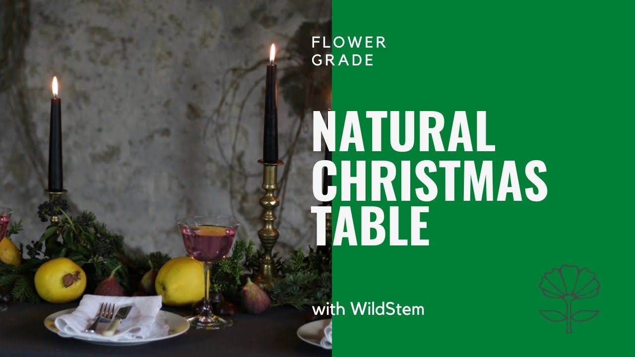 Christmas table idea - natural floristry