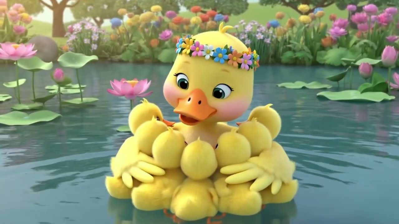 Alle meine Entchen 🦆 Deutsches Kinderlied | 3D Animation | Klassisches Lied zum Mitsingen