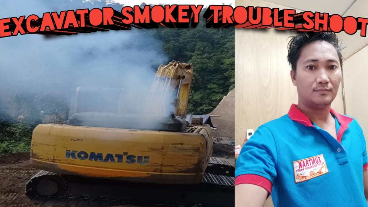 PC 350 excavator black smoke trouble