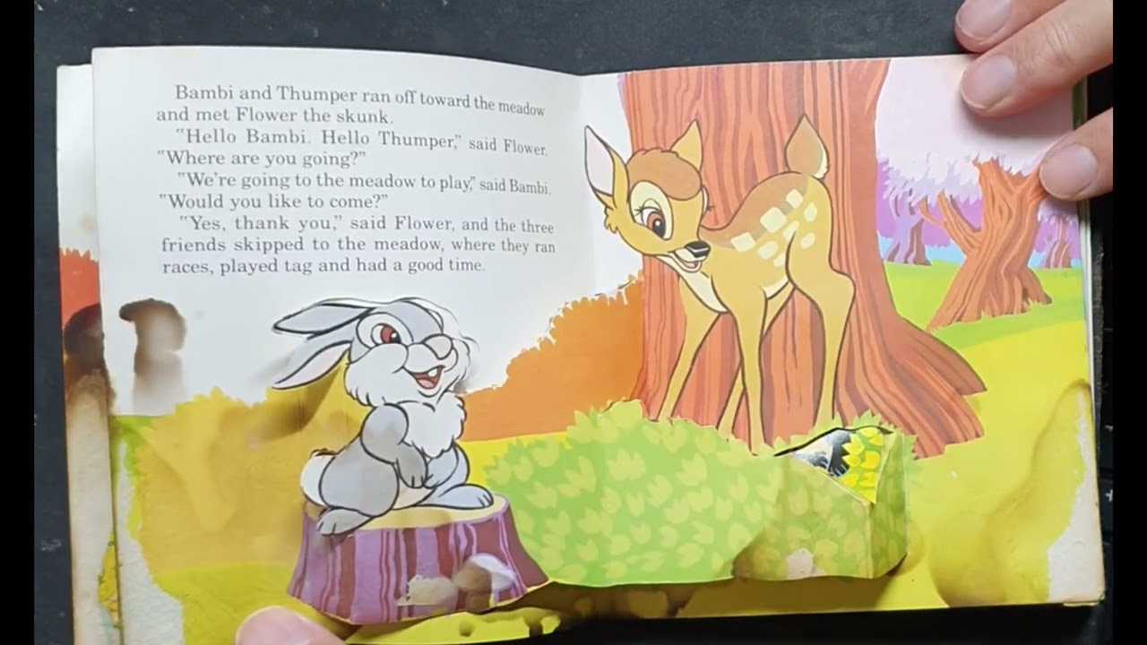 Bambi gets lost pop up book