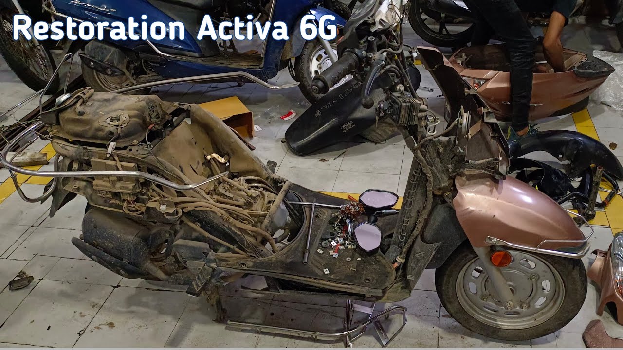 Activa 6G Copper Colour Restoration || painting and Denting