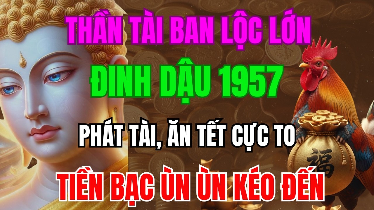 Thần Tài Ban Lộc Lớn, Dinh Dậu 1957 Sắp Phát Tài, Ăn Tết Cực To, Tiền Bạc Ùn Ùn Kéo Đến
