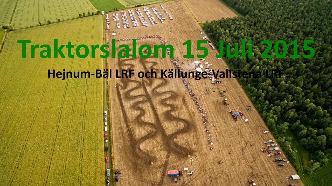 Traktorslalom i Bäl 2015