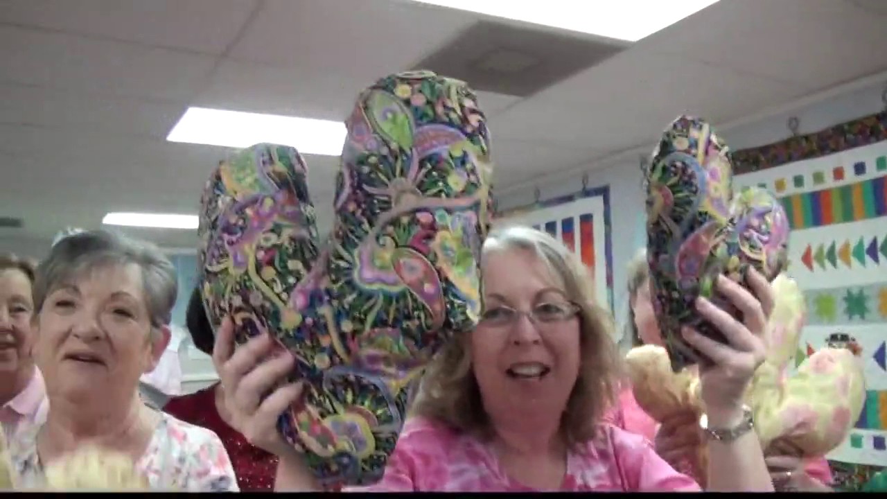 Hearts pillows created to support breast cancer patients