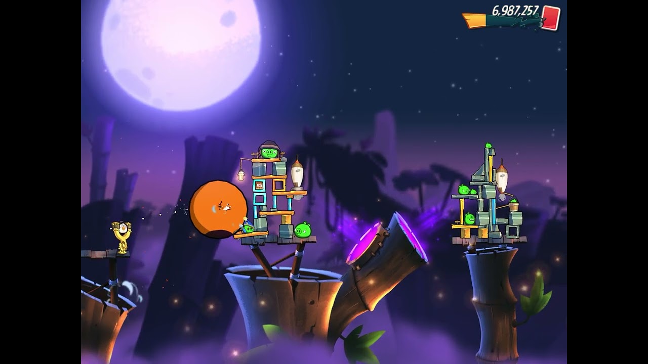 Winning a round of angry birds 2