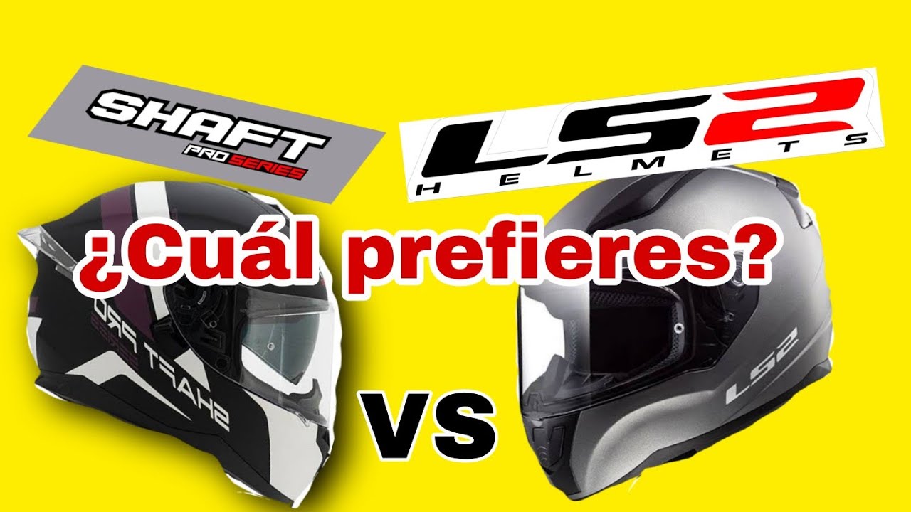casco SHAFT pro series vs casco LS2 rapid comparación
