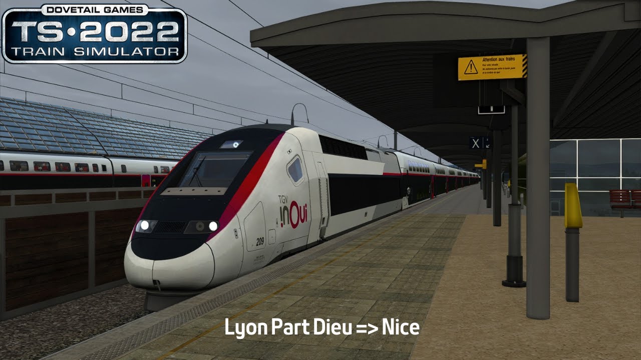 TGV INOUI 6801 : Lyon Part Dieu - Nice | Train Simulator 2022
