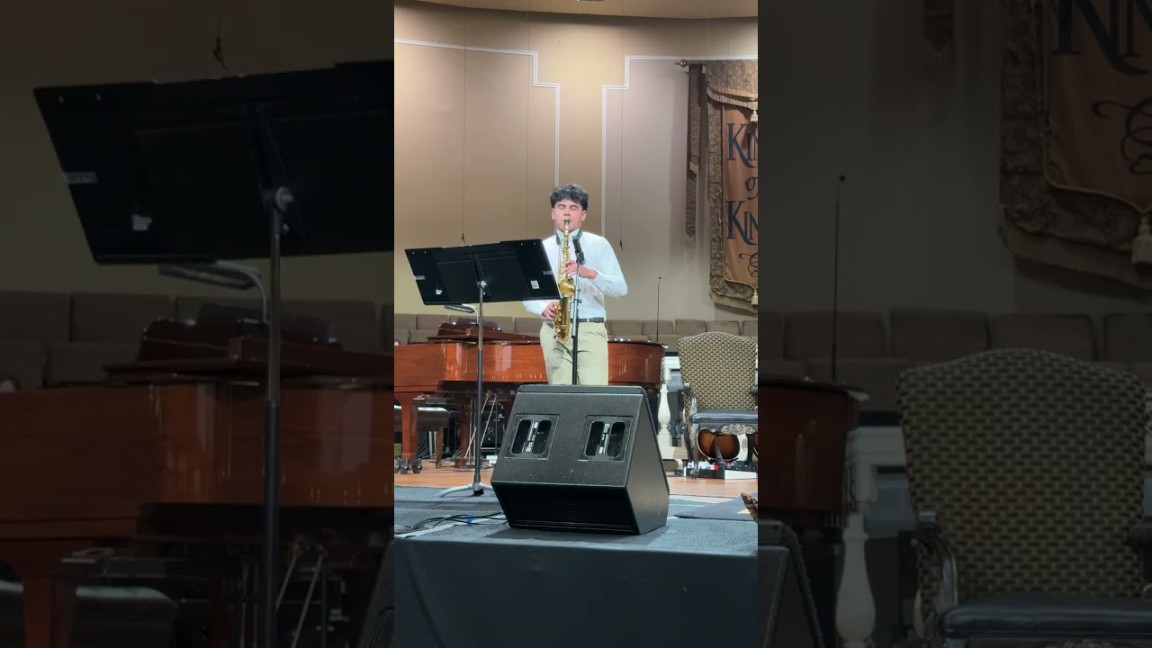 Raka’s performed “How Great Is Our God” dengan Saxophone di Faith Baptist Bartlett! 🎷 