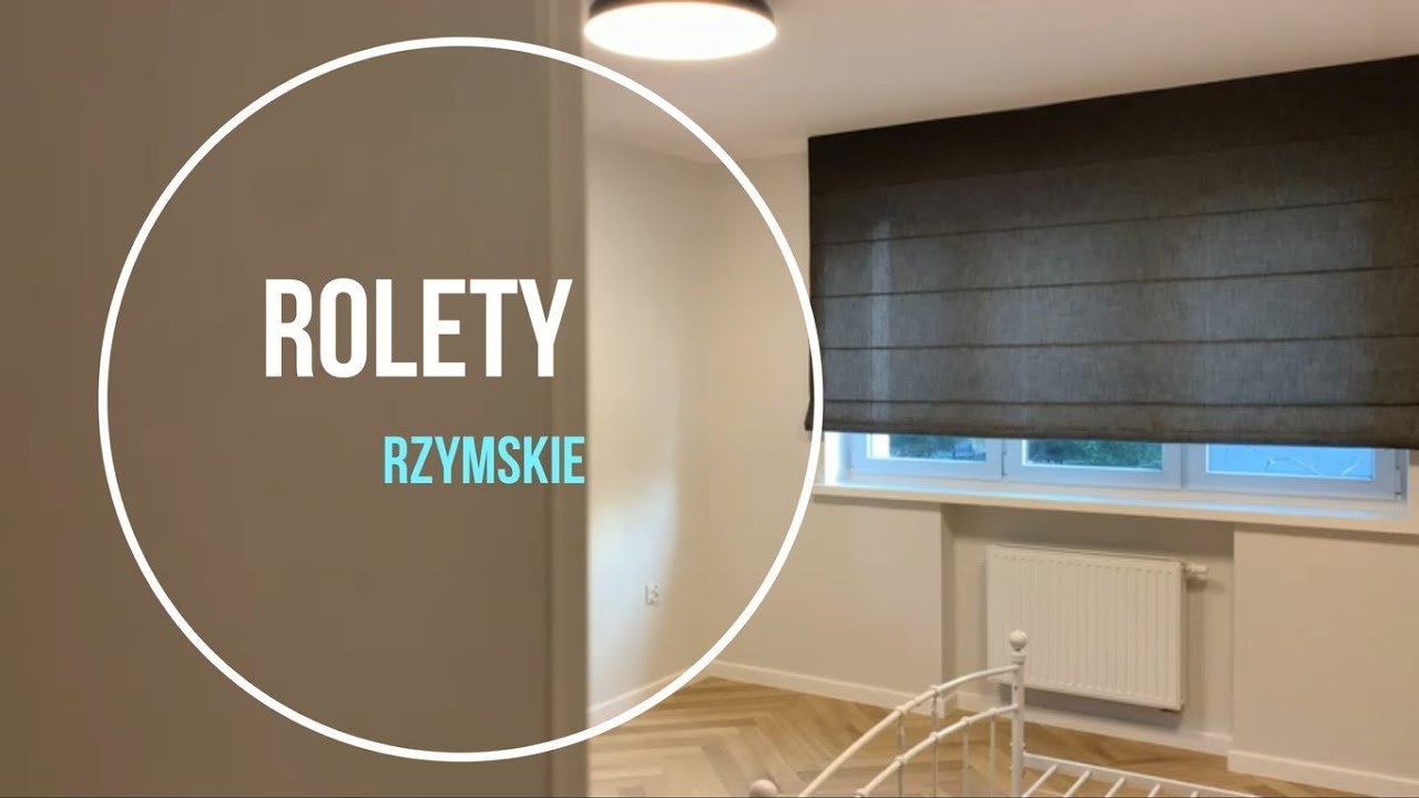 Rolety rzymskie w sypialni i w kuchni