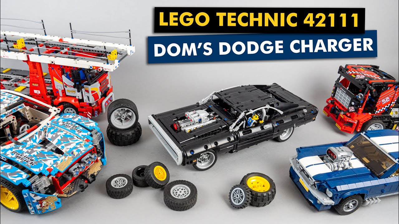 LEGO Technic 42111 Dom's Dodge Charger size comparison, wheel test and more!