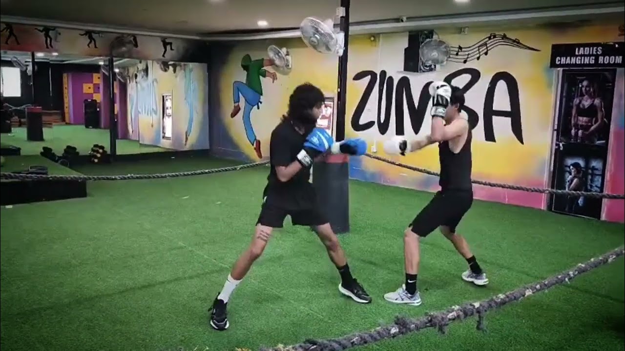 After long time sparring with yogesh....
