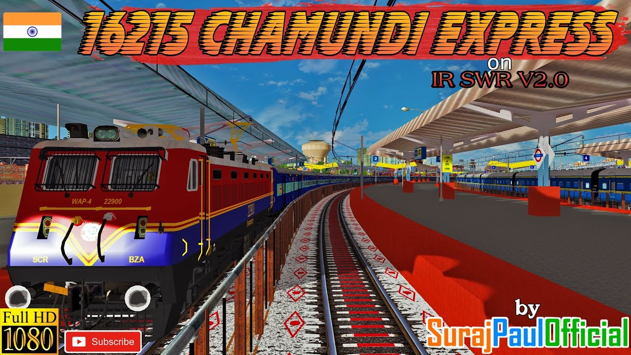 MSTS | 16215 Chamundi Express | South Western Railways V2 | SWR V2 | Gameplay | SurajPaulOfficial