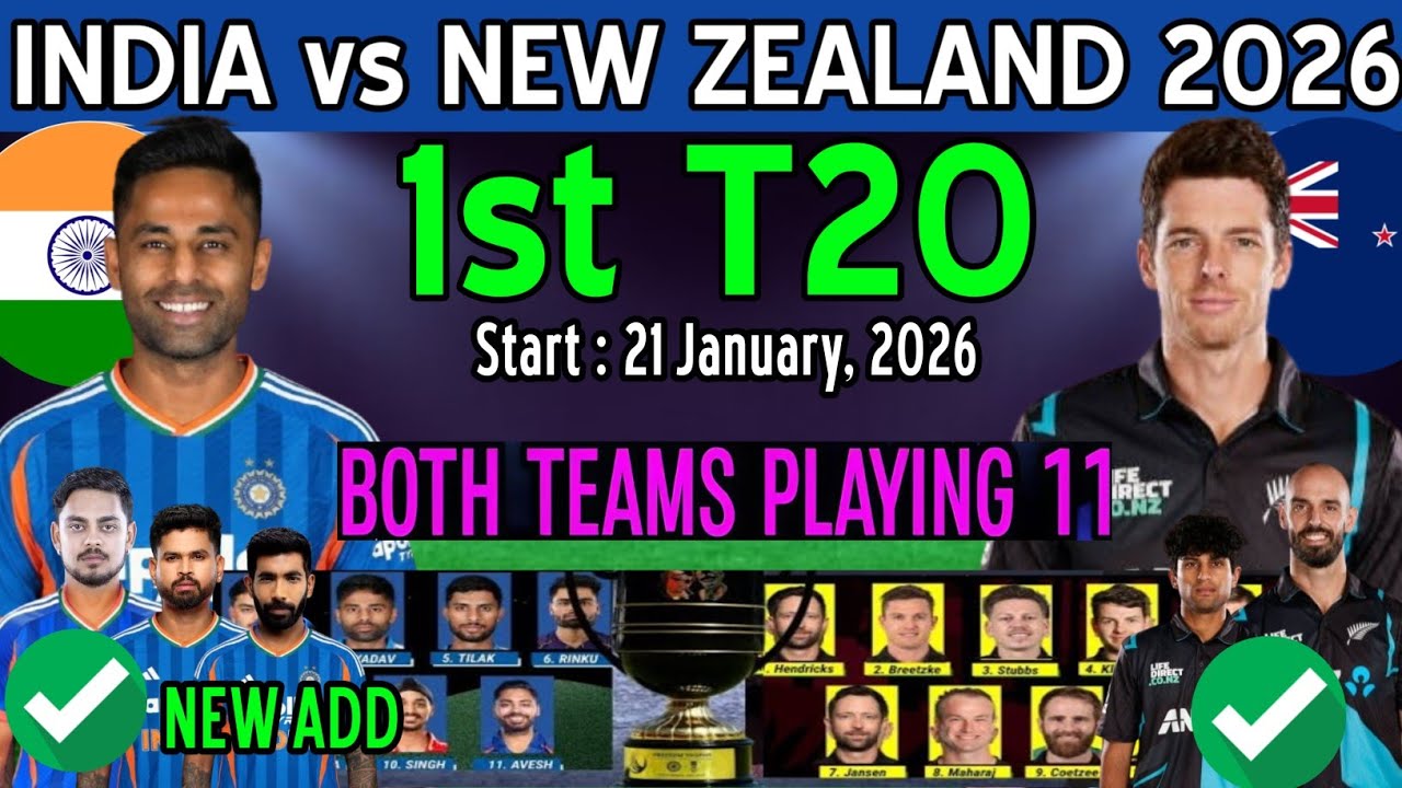 India vs New Zealand T20 Playing 11 | India vs New Zealand 1st T20 Playing 11 | Ind vs Nz Playing 11