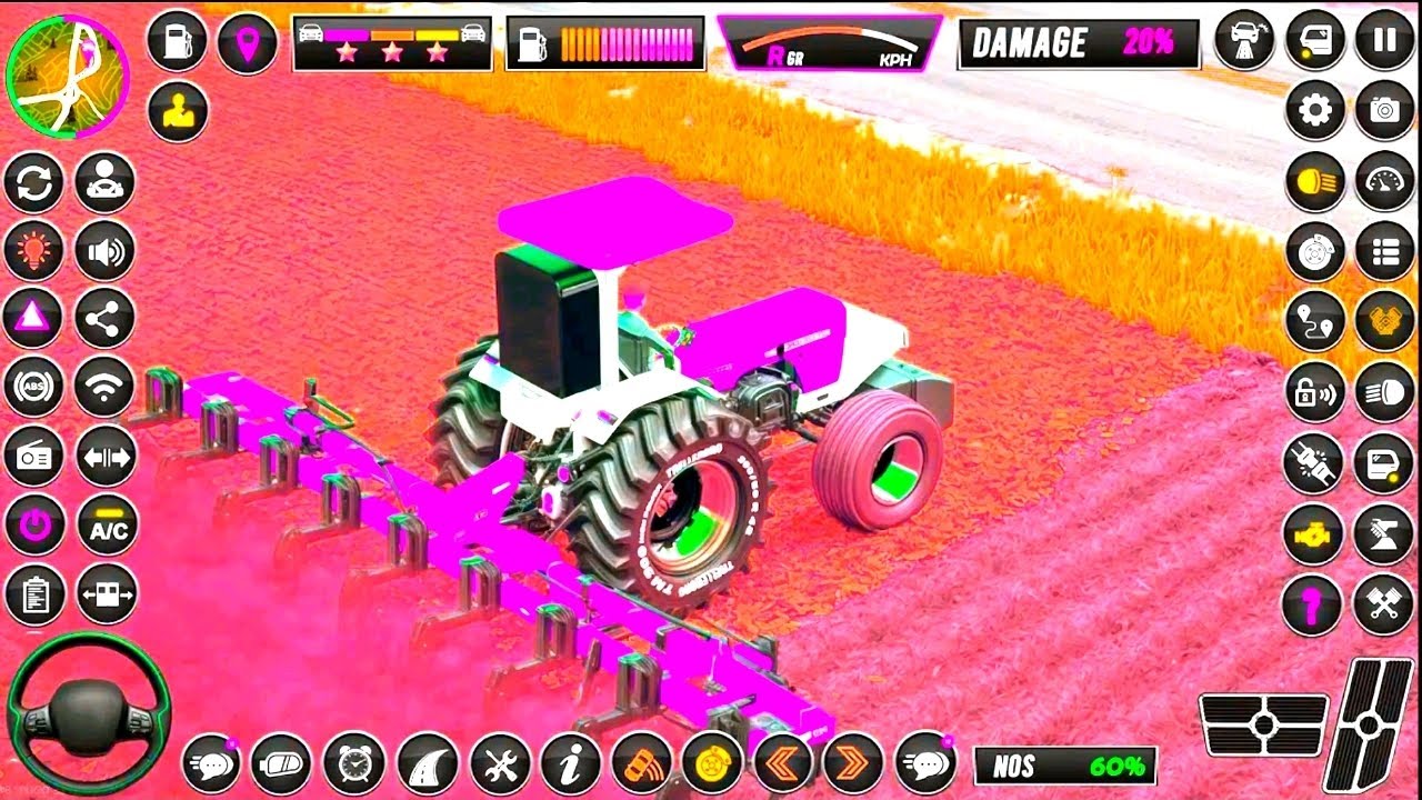 Modern Tractor farming Driving Simulator 3D New Tractor Game Android Gameplay #games #gaming 