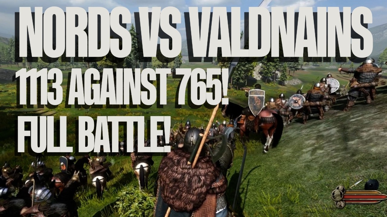 Bannerlord War Sails | Nords VS Vlandians | (FULL BATTLE)
