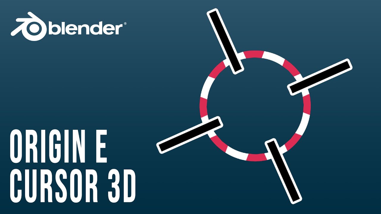 Blender - Origin e Cursor. Para que servem?
