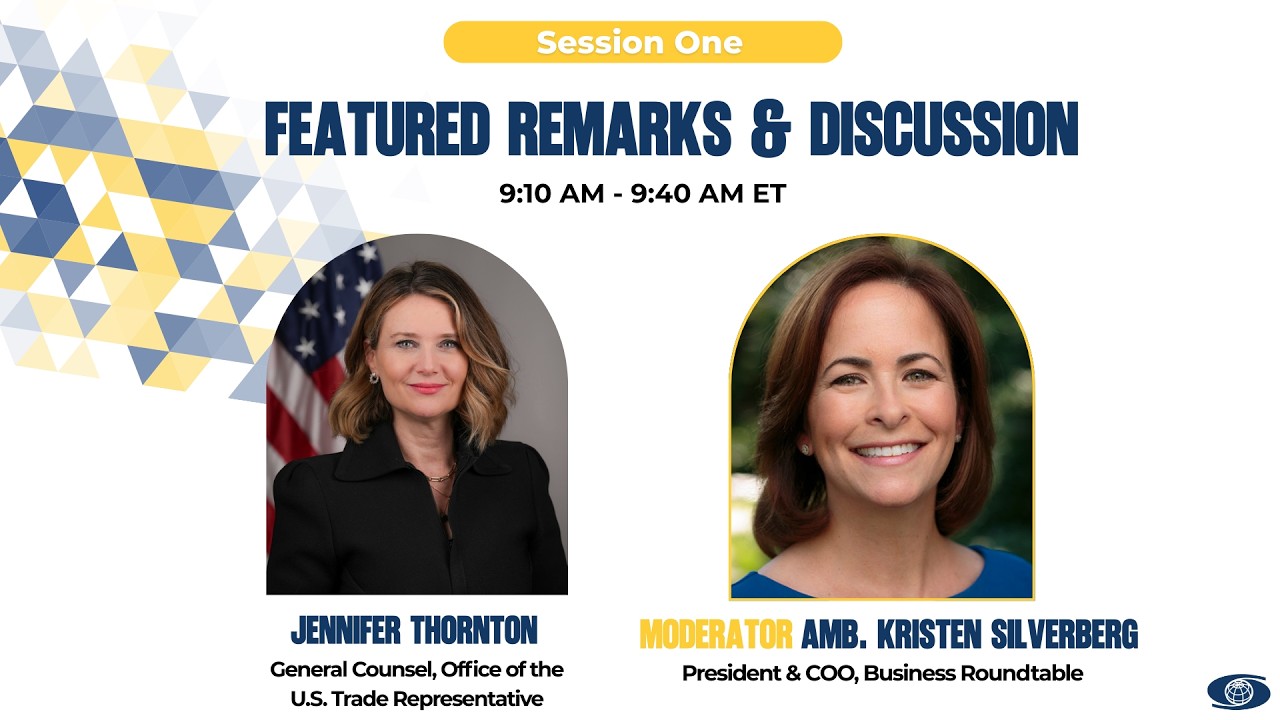 Featured Remarks and Discussion with Jennifer Thornton and Ambassador Kristin Silverberg
