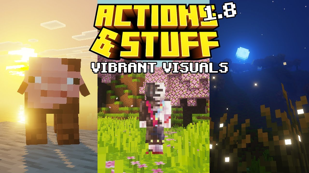 ОБНОВЛЕНИЕ Actions & Stuff 1.8! С ЯРКОЙ ГРАФИКОЙ