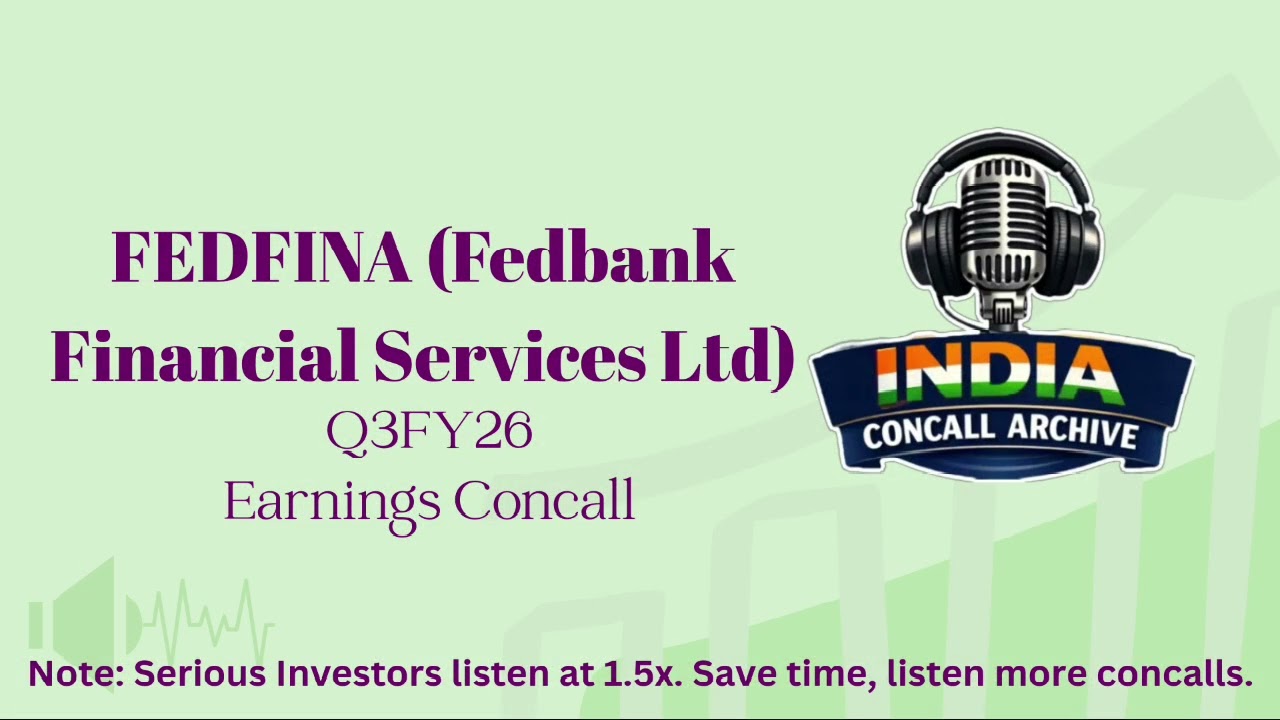 FEDFINA (Fedbank Financial Services Ltd) | Q3FY26 Earnings Concall
