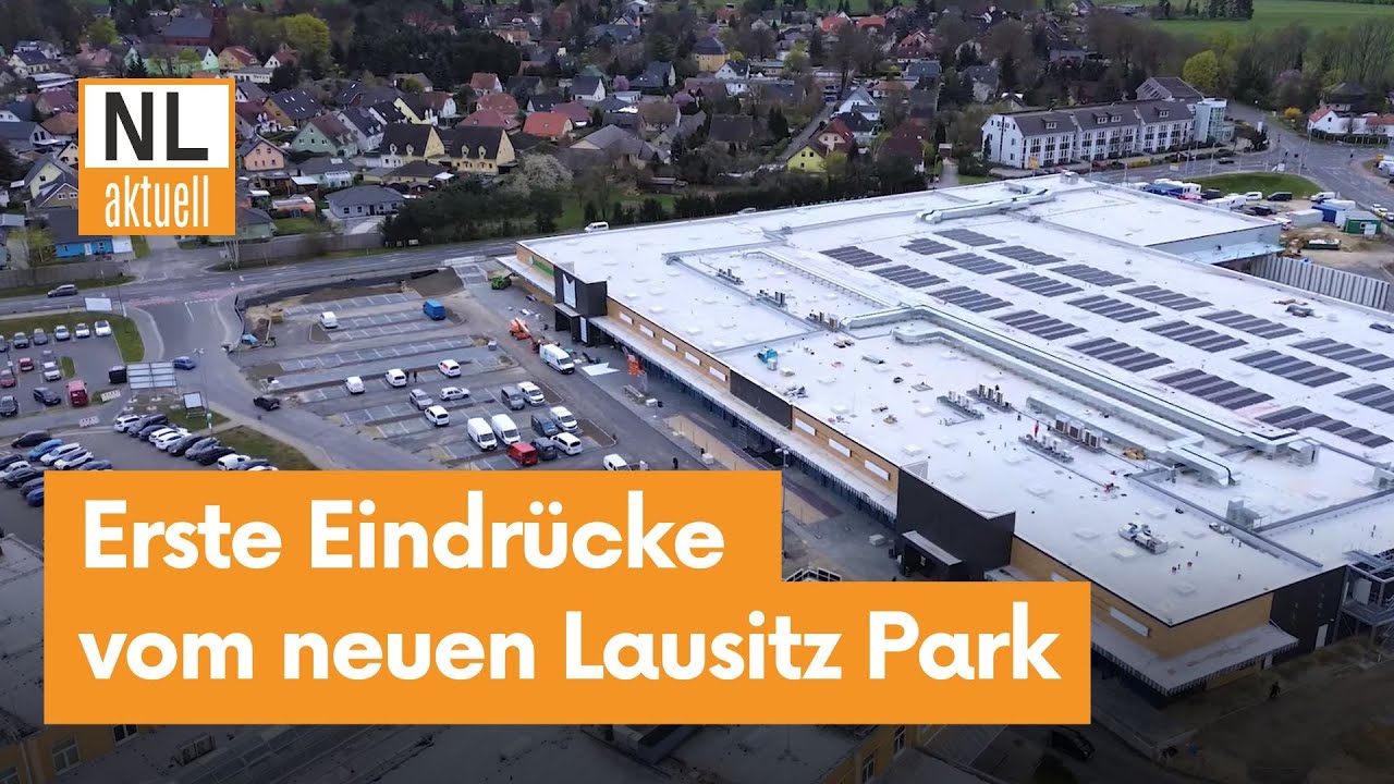 Neuer Lausitz Park Cottbus | 6 Wochen vor Eröffnung von Teil 1 -  Baustand, Läden & Neuheiten