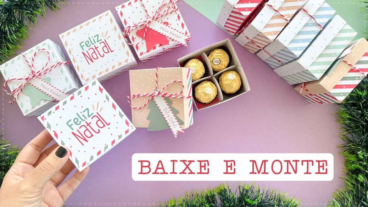 CAIXINHA PARA 4 DOCES - NATAL | COMO FAZER?