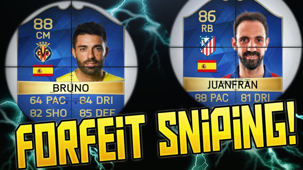 TOTS FORFEIT SNIPING CHALLENGE! FIFA 16 ULTIMATE TEAM LIVE SNIPING REACTIONS