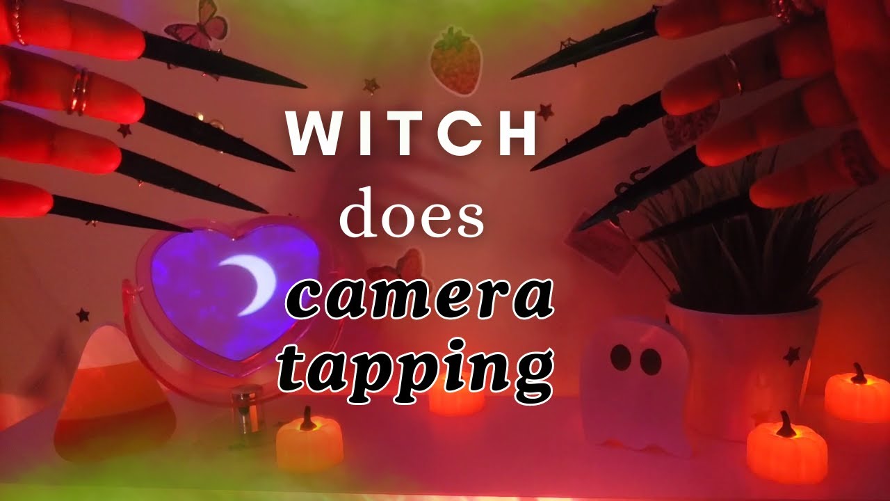 Witch does Camera Tapping ASMR with Long Nails