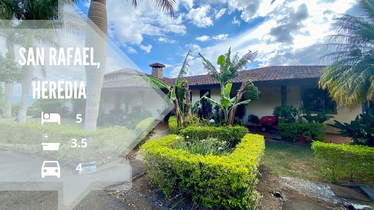 Venta de casas en Costa Rica🏡Casa tipo colonial y gran terreno San Rafael de Heredia, Costa Rica