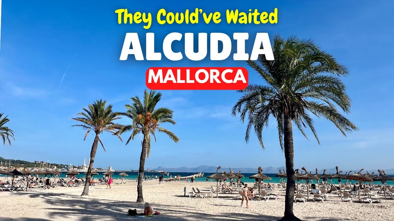 WHAT A MESS! Alcudia Beach to Alcudia Strip, October 2024, Mallorca