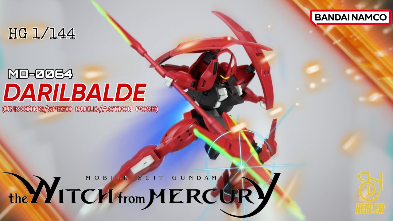 HOBBY TIME - HG WFM 1/144 MD-0064 DARILBALDE (UNBOXING/SPEED BUILD/ACTION POSE)