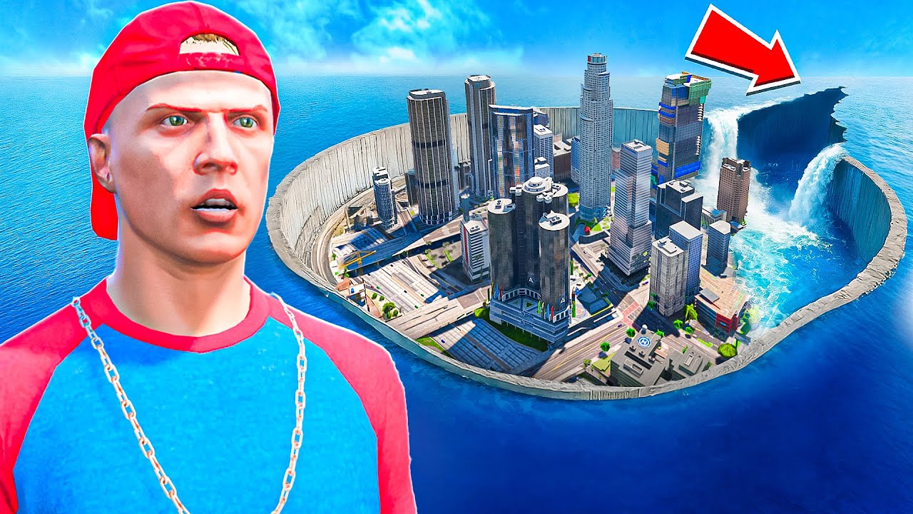 TSUNAMI ZERSTÖRT ALLES in GTA 5! 😱🌊 (DAMM BRICHT!)