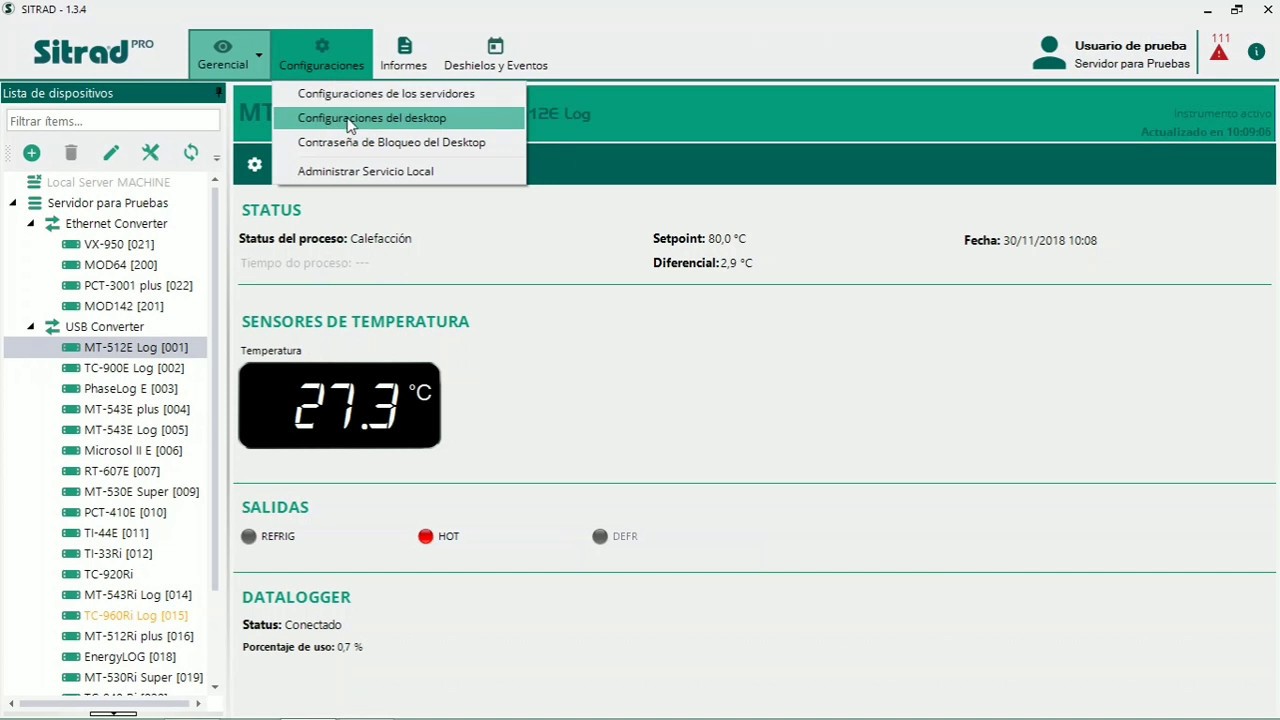 Sitrad Pro - Configuración de Alarma Sonora