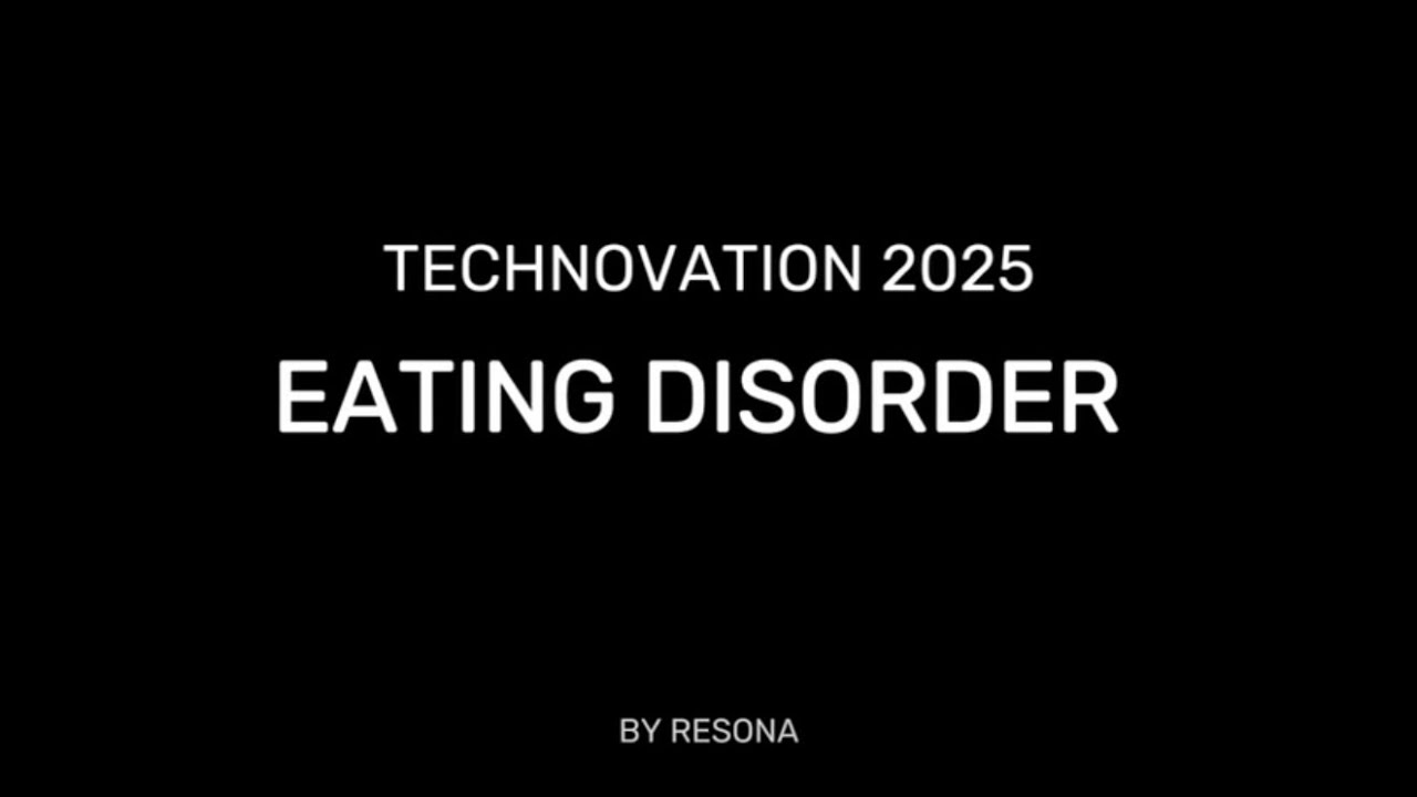 Techovation girls 2025 pitch video| EATING DISORDERS| Resona team #techovation2025